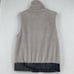Umgee Vest Plush Fleece Fully Lined Ribbed Trim Gray Full Zip Women's Size S NEW