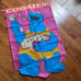 Vintage 1999 Sesame Street COOKIE MONSTER COOKIES Nylon Flag 28 X 44 NWT
