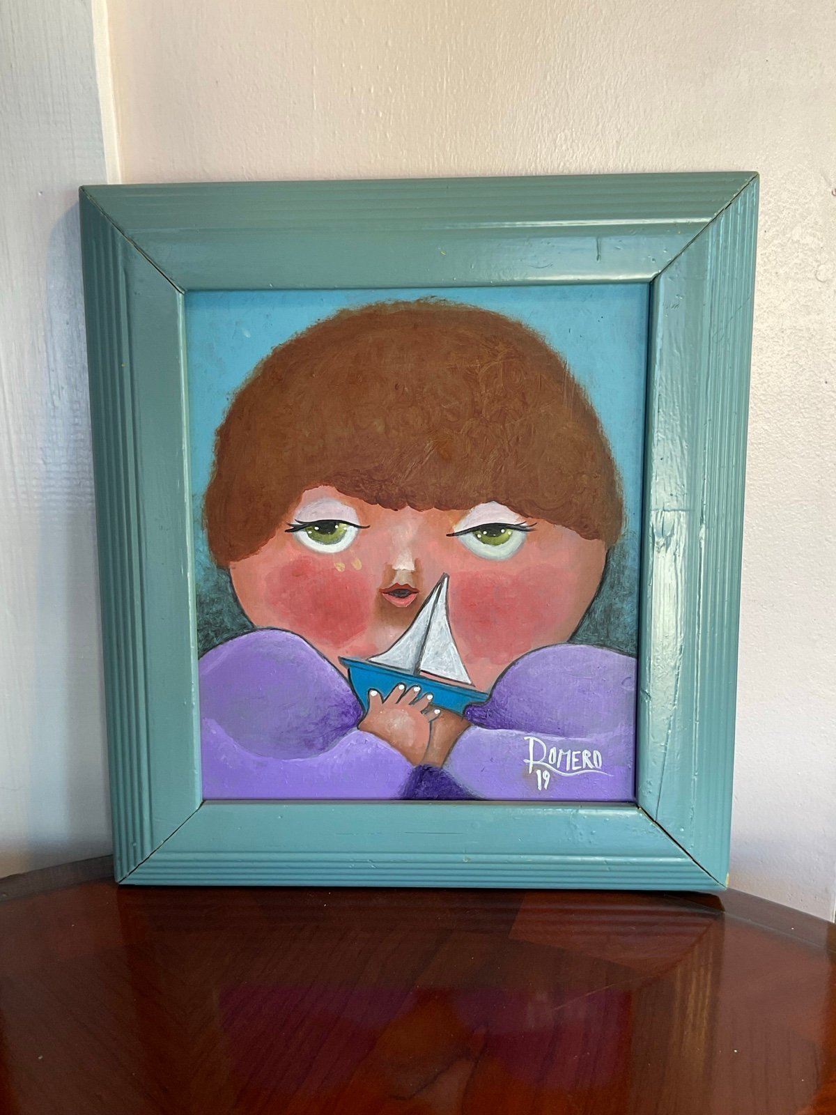 Mexican folk art painting by Fransisco Romero “Roco” 2019