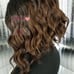 Celebrity brown wavy black bob human wig