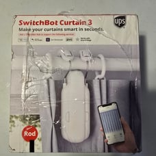 SwitchBot Curtain Rod 3 W2400000 White App Control Smart Curtain Opener
