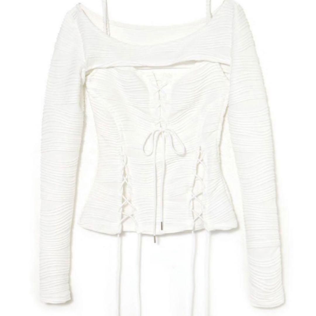 トップス MELT THE LADY lace up layered corset melt the lady lace up layered corset