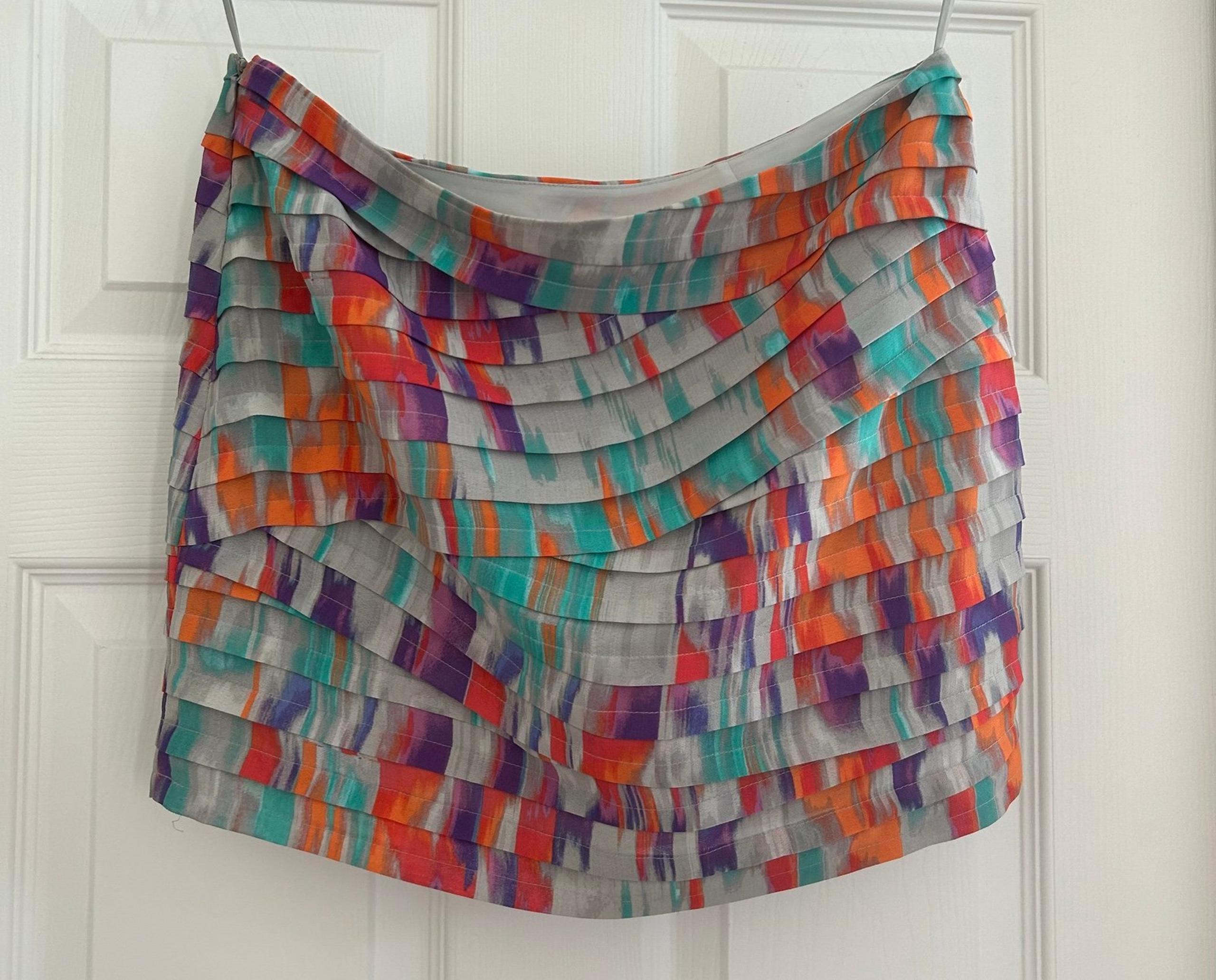 Armani Exchange Tiered Mini Skirt