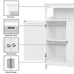 Cabinet w/Adjustable Shelf Storage Organizer for Bathroom