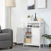 Cabinet w/Adjustable Shelf Storage Organizer for Bathroom