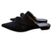 Mara & Mine Black Suede Point Toe Twist Knot Slip On Flat Mules Women's Size 7