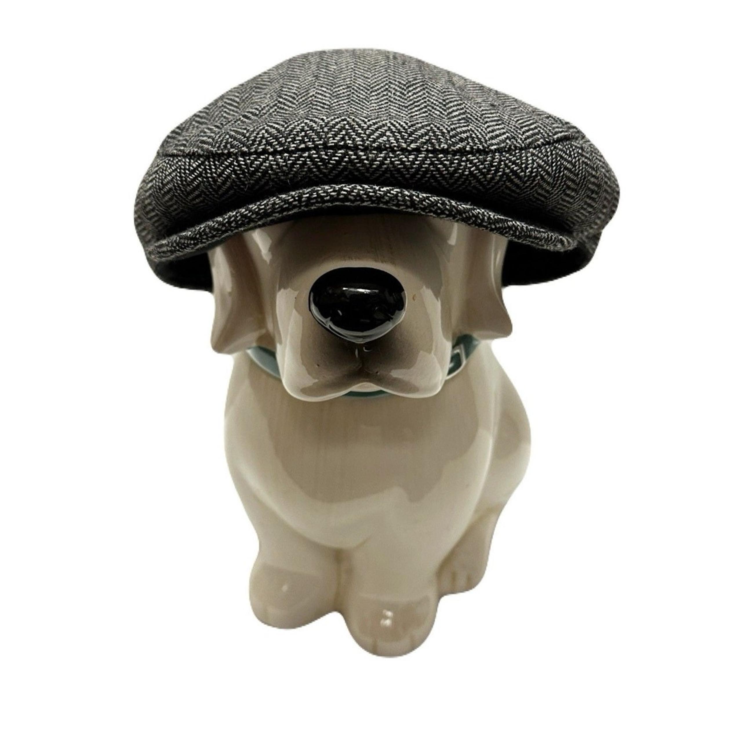 NEW Brixton Hooligan Snap Cap Wool Blend Size Large 7 1/2 Newsboy Hat Grey Black