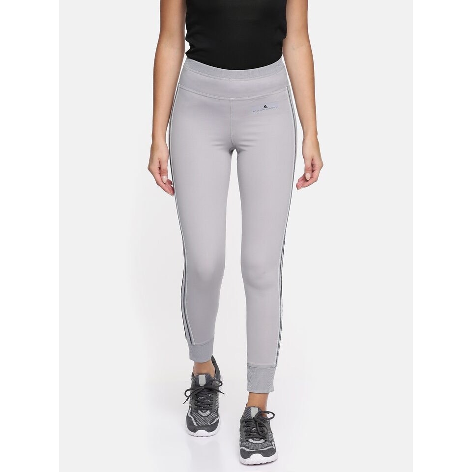 Adidas x Stella McCartney Gray Striped Athletic Comfort Leggings Size XS