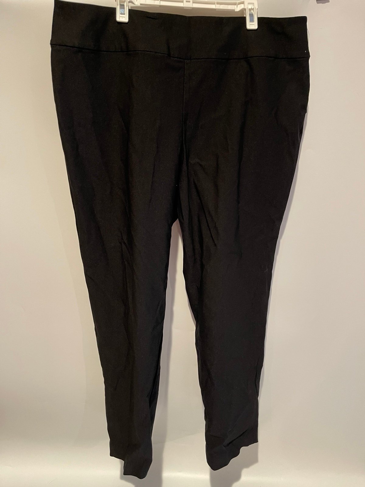 NIC+ZOE Women's Slim Wonderstretch Pant Black Onyx Sz. 16.
