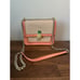 Kate Spade Remi Melon Ball Pineapple Flap Metal Chain Crossbody Purse Bag Coral