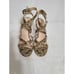 NEW Via Spiga Sandals Ankle Strap Wedge Heels Snakeskin Python 10 M Nice