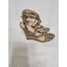 NEW Via Spiga Sandals Ankle Strap Wedge Heels Snakeskin Python 10 M Nice