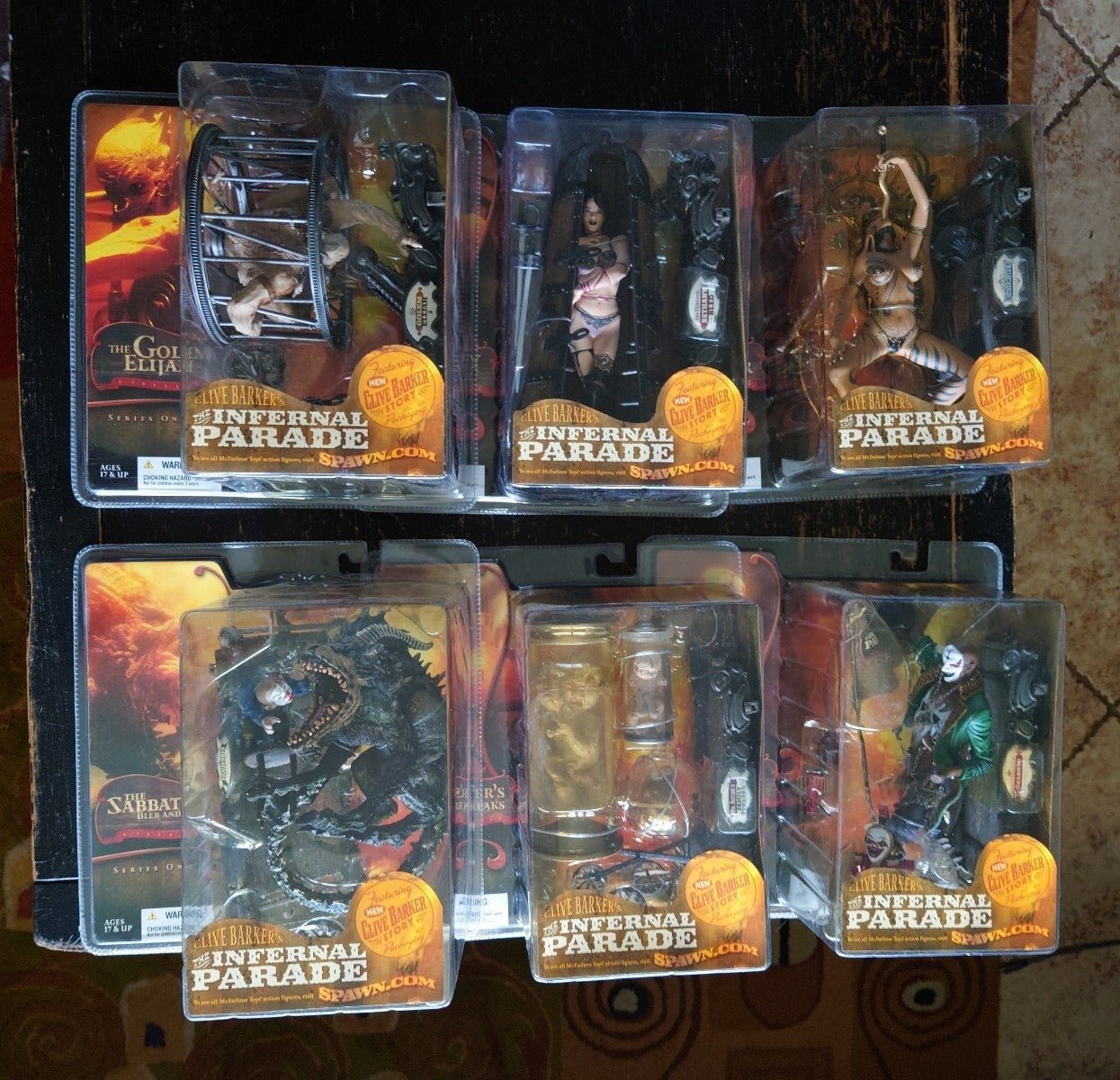 ULTRA RARE McFarlane Clive Barker's Infernal Parade Complete Set!! MINT