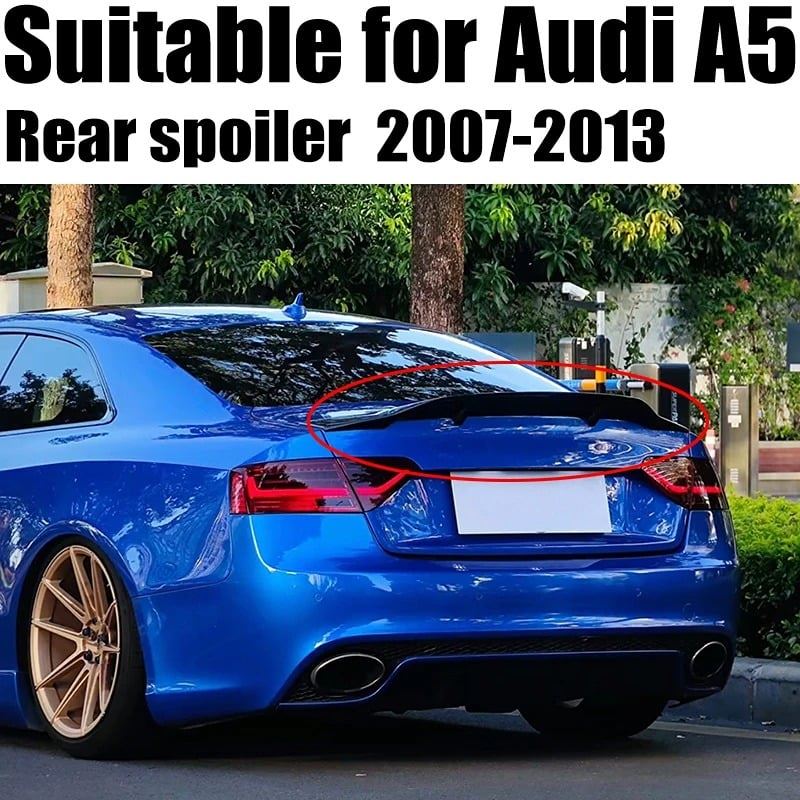 2008-2016 For AUDI A5 Coupe Rear Spoiler PG R Style Gloss Black Wing Brand New