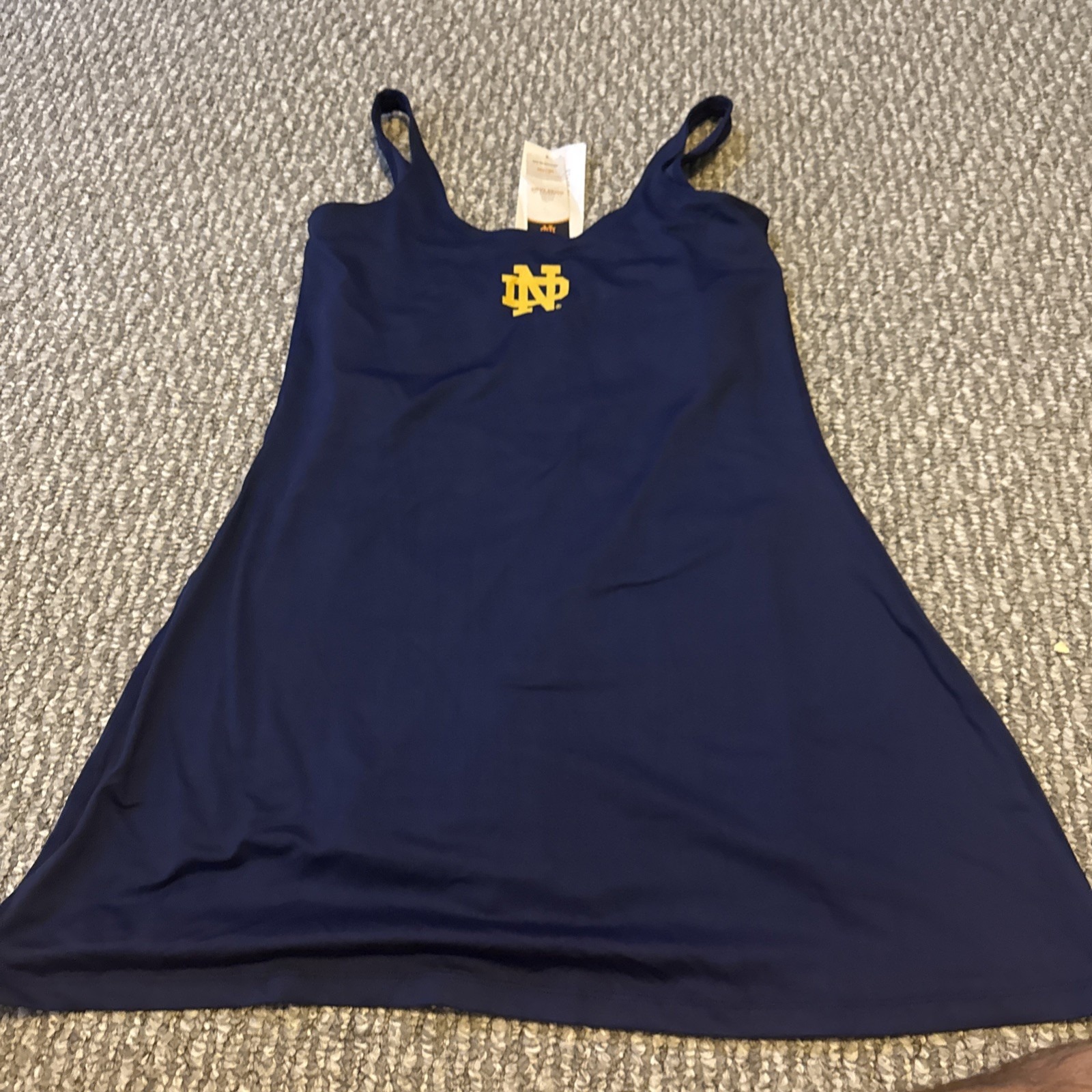 Women's ZooZatz Navy Notre Dame Fighting Irish Logo Scoop Neck Dress Size Medium