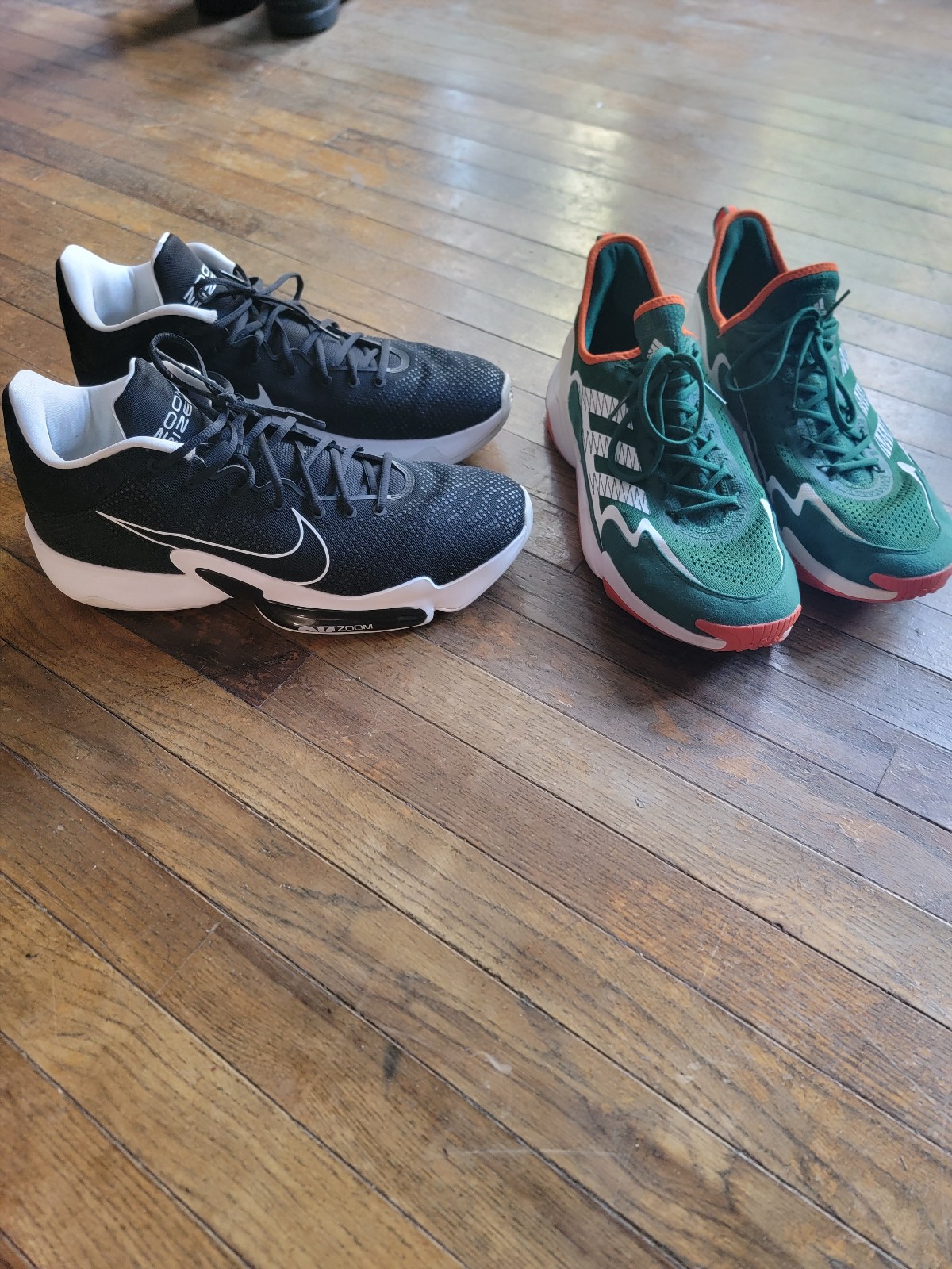 Nike and Adidas size 18