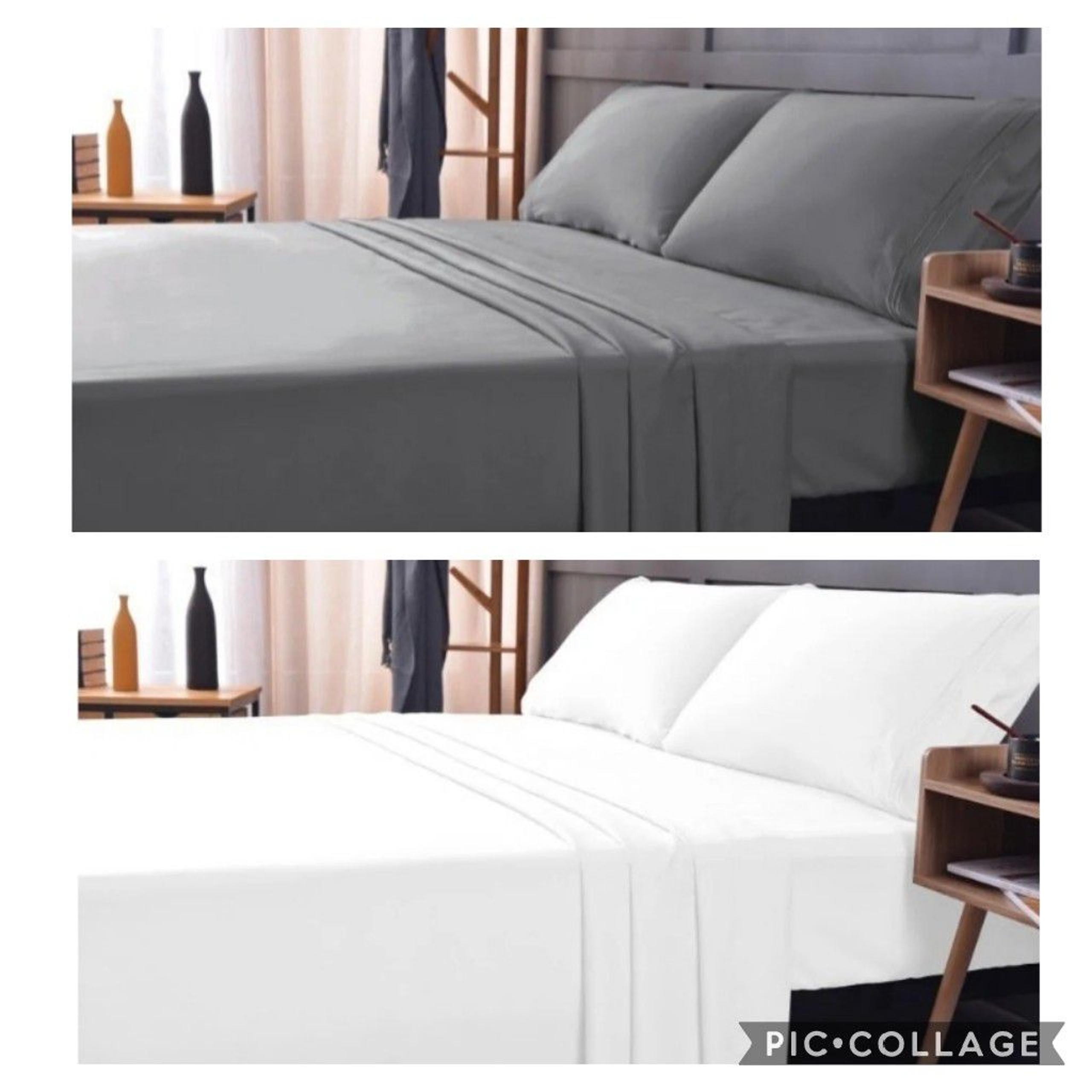 2 PACK KING WHITE GRAY COOL BAMBOO SHEET
