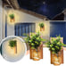 Rustic Wall Sconces, Mason Jar Sconces, Farmhouse Home Decor, LED Fairy Lights,