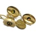 Sarah Coventry Cufflinks Set Swarovski Crystal Gold Tone Wedding Tux Vintage