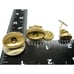 Sarah Coventry Cufflinks Set Swarovski Crystal Gold Tone Wedding Tux Vintage