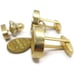 Sarah Coventry Cufflinks Set Swarovski Crystal Gold Tone Wedding Tux Vintage