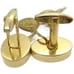 Sarah Coventry Cufflinks Set Swarovski Crystal Gold Tone Wedding Tux Vintage