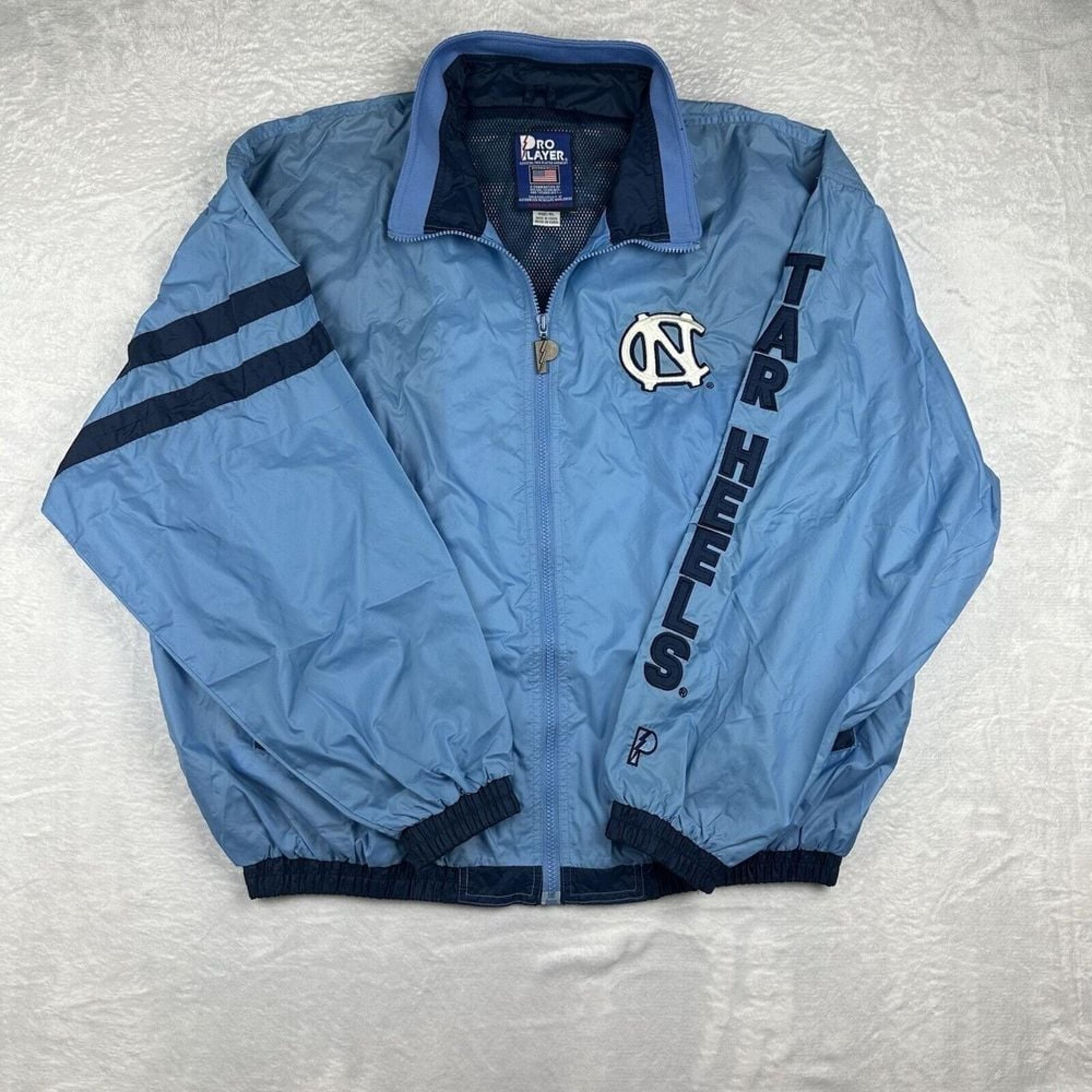Vintage Pro Player UNC Tarheels Full Zip Windbreaker Jacket Men's XL