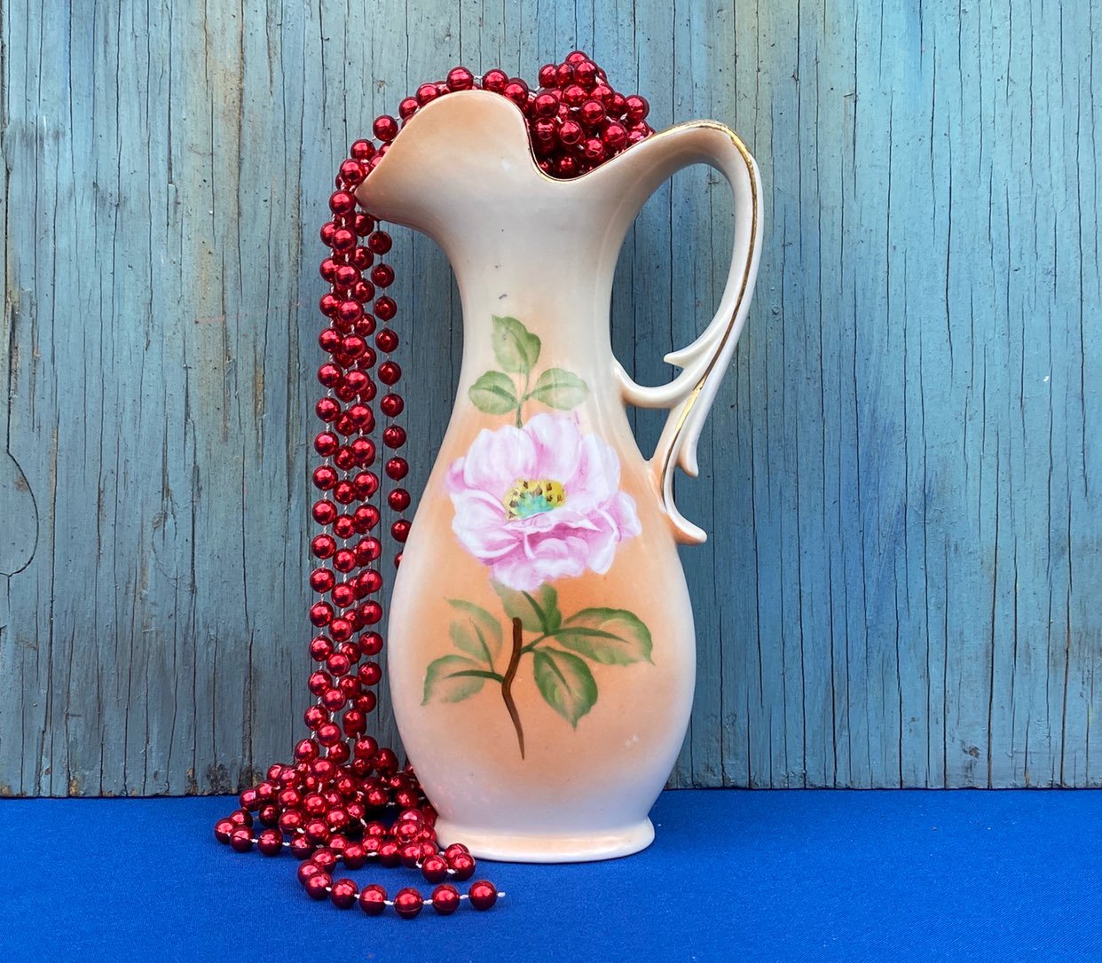 Vintage Porcelian Floral Pitcher