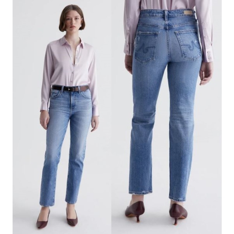 AG AG-ED Denim Saige High Rise Straight Jean Vintage Inspired Womens Size 32 NWT