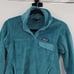 Patagonia Snap T Women's Sea Green 100% Polyester Long Sleeve Fleece Jacket S