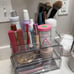 3 Tier Clear Makeup Organizer with Drawer