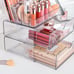 3 Tier Clear Makeup Organizer with Drawer