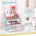 3 Tier Clear Makeup Organizer with Drawer