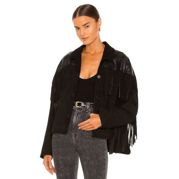 NEW Size M LAMARQUE Madeline Jacket in Black REVOLVE MSRP 675