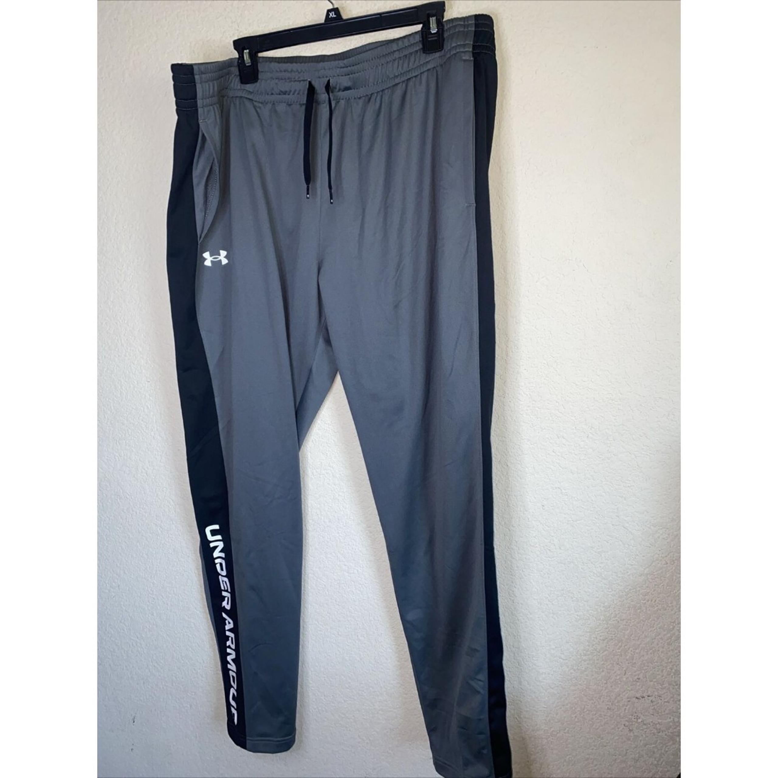 UNDER ARMOUR Brawler Fleece Sweat Pants Loose Drawstring XXL Long Tall Gray New