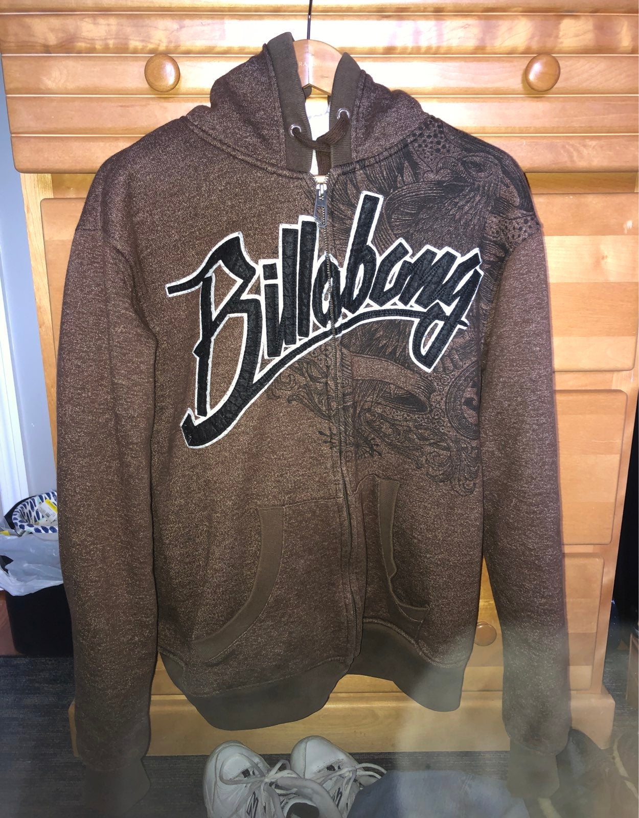 Brown BillaBong Zip-Up Hoodie