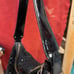 Black patent leather & suede crisscross Cole Haan hobo bag. Like new.