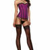Sexy Reversible Jacquard / Satin Corset