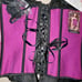 Sexy Reversible Jacquard / Satin Corset