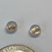 10K Yellow Gold Bezel Set Heart Shape Created Opal Stud Screwback Earrings NEW