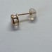 10K Yellow Gold Bezel Set Heart Shape Created Opal Stud Screwback Earrings NEW