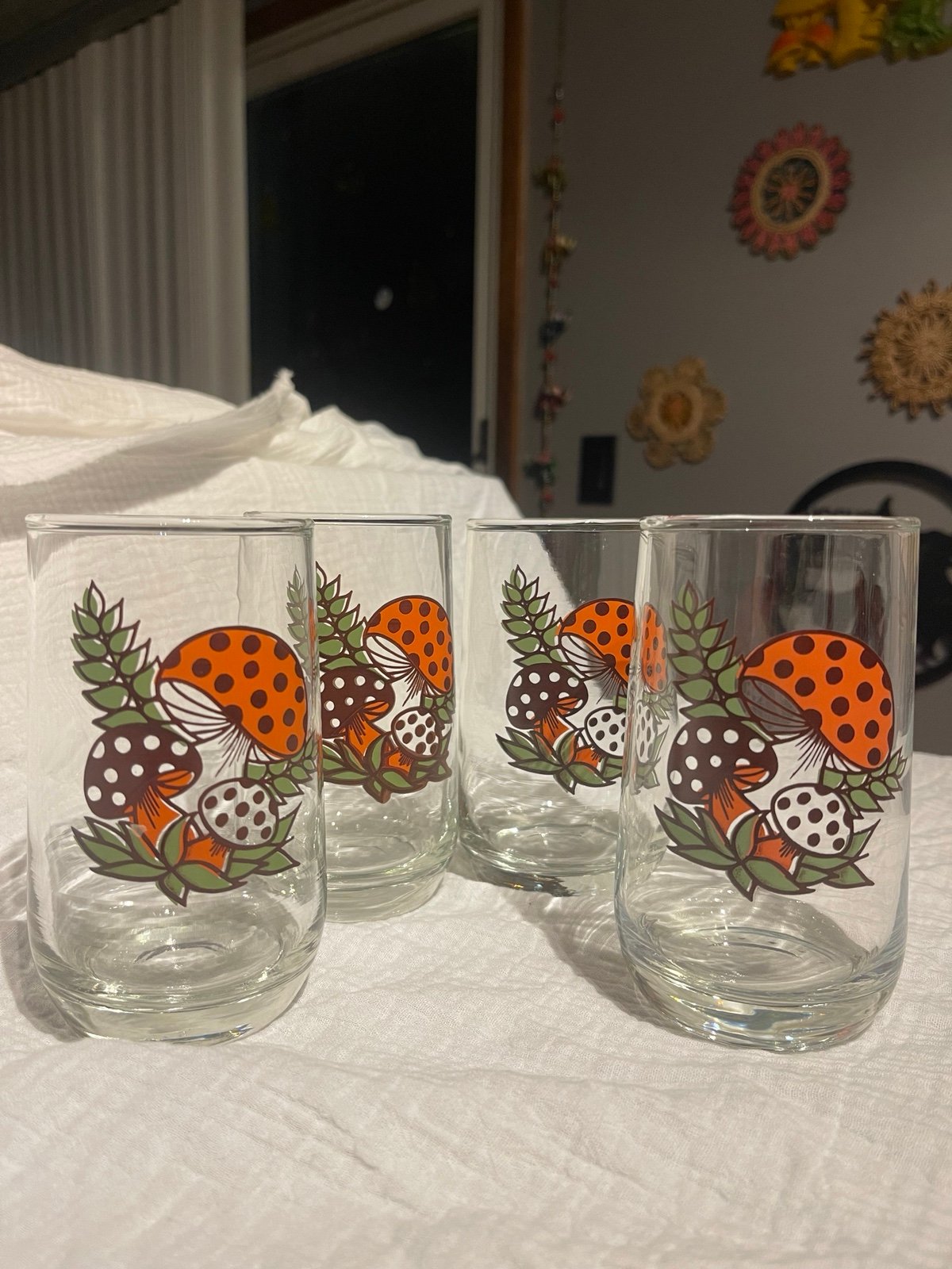 merry mushroom sears set of 4 cups