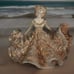 1940’s Vtg Hedi Schoop California Pottery Ceramic Woman Planter Ruffle Dress 8”