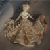 1940’s Vtg Hedi Schoop California Pottery Ceramic Woman Planter Ruffle Dress 8”