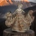 1940’s Vtg Hedi Schoop California Pottery Ceramic Woman Planter Ruffle Dress 8”
