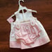 NWT Vintage Carter's Sweet Daisy Baby Girl Linen Floral Embroidery White Dress
