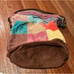 Lucky Brand Patchwork Boho Suede Leather Messenger Tote Shoulder Bag Purse.