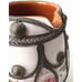 Antique Moroccan Clay Pottery Water Pitcher with Silver Nickle Filigree Overlay