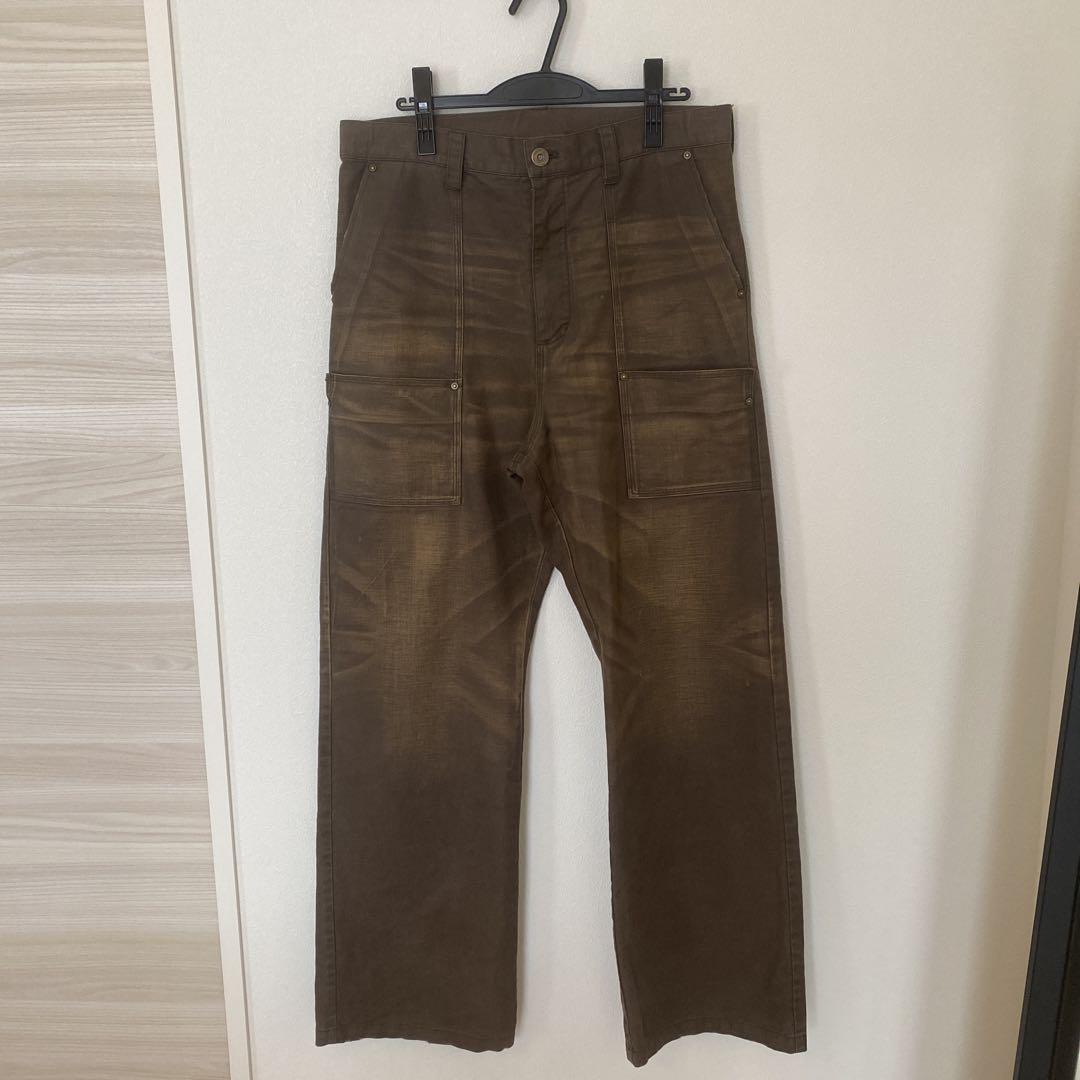 KAMIYA Distressed Sarge Pants (BROWN) Cargo