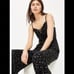 NEW Topshop Black Foil Star Lace Up Sleeveless Jumpsuit 4